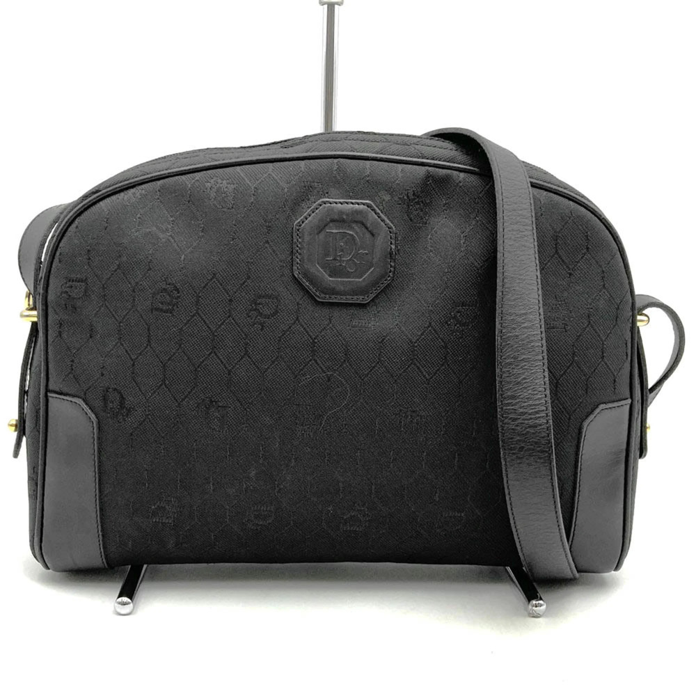 CHRISTIAN DIOR Black Leather Shoulder Bag